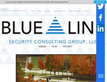 Tablet Screenshot of bluelineinfo.com